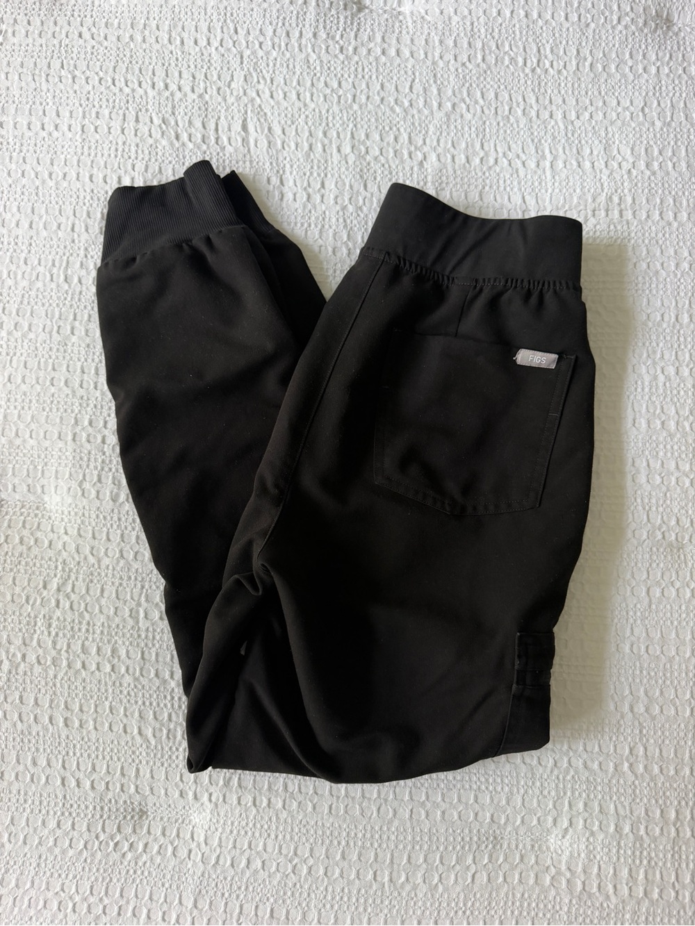 FIGS Zamora Jogger Scrub Pants Black Small Petite